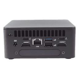 Mini PC NUC Barebone / Core i7-1360P (13 Gen) / Wi-Fi 6E + 2.5GbE / 2 x HDMI 2.1 / Bluetooth / No incluye Memoria RAM, SSD y S.O.  / Incluye fuente