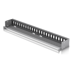 Panel Patch Keystone / 24 Puertos / 1U Rack 19" / Barra Gestión Cables / Acero SPCC / 17.4 x 2.5 x 1.7'