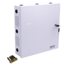 Fuente de Poder para Control de Acceso / 6A Total / 12-24 VDC Selectable / 5 Salidas Clase 2 PTC / Respaldo Batería 40 AH / Supervisión FACP / Fail-Safe y Fail-Secure
