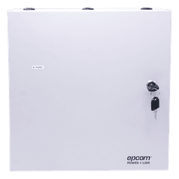 Fuente de Poder para Control de Acceso / 6A Total / 12-24 VDC Selectable / 5 Salidas Clase 2 PTC / Respaldo Batería 40 AH / Supervisión FACP / Fail-Safe y Fail-Secure