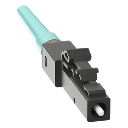 Conector LC de Empalme por Fusion OmniSplice™, Para Fibra Óptica Multimodo 50/125µm OM3/OM4/OM5, Color Aqua