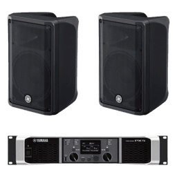 Kit Refuerzo Sonoro | Incluye 2 Bocinas CBR10 y 1 Amplificador PX5 | Ideal para Audio en primer Plano