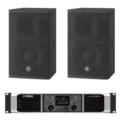 Kit Refuerzo Sonoro | Incluye 2 Bocinas CHR10 y 1 Amplificador PX5 | Ideal para Aplicaciones de Música en Primer Plano