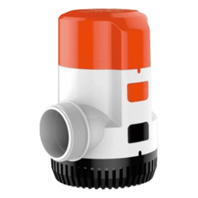Bomba Sumergible Eléctrica Marina / 12V DC / 3700 GPH (14,000 LPH) / No Automática / Protección Anti-Aire / Puertos Rectos o 90° / Sellos Herméticos Marinos