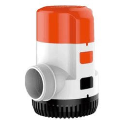 Bomba Sumergible Eléctrica Marina / 12V DC / 3700 GPH (14,000 LPH) / No Automática / Protección Anti-Aire / Puertos Rectos o 90° / Sellos Herméticos Marinos