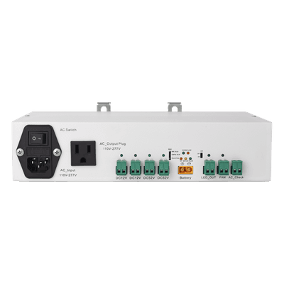 Fuente de Alimentación Dual / 52V 3A + 12V 5A / Respaldo Batería / Riel DIN / Protecciones Sobrecarga-Cortocircuito / -10°C a 60°C (14°F a 140°F)