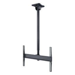 Soporte de Techo Universal / Pantallas 43" a 90"+ / Carga 150 lb (68 kg) / Extensión 39.59" a 63.21" (1006-1606 mm) / Rotación 360° / Inclinación +20°/-5° / Techos Planos