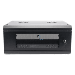 Gabinete de Pared 4U / 19" / Profundidad 455 mm / Cristal Templado / 80 kg / Interior