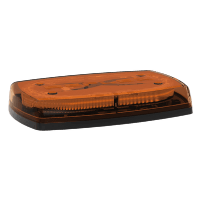 Minibar LED para Techo / 10 Pulgadas / 24 LED Ámbar / 35 Patrones de Destello / 12-24 VDC / Cobertura 360°