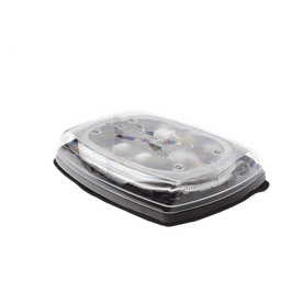 Minibar LED para Techo / 10 Pulgadas / 48 LEDs / Doble Color Ámbar/Claro / 91 Patrones / 12-24 VDC / 360° / SAE Clase I