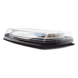 Minibar LED para Techo / 10 Pulgadas / 48 LEDs / Doble Color Ámbar/Claro / 91 Patrones / 12-24 VDC / 360° / SAE Clase I