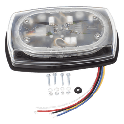 Minibar LED para Techo / 10 Pulgadas / 48 LEDs / Doble Color Ámbar/Claro / 91 Patrones / 12-24 VDC / 360° / SAE Clase I