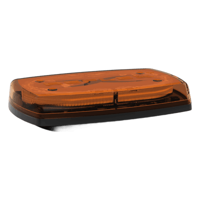 Minibar LED para Techo / 24 LEDs Ámbar / 10" / 360° Visibilidad / 12-24 VDC / Base Magnética / SAE J845 Clase I