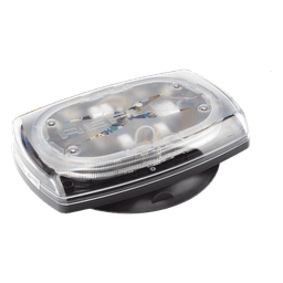 Minibar LED / 10 Pulgadas / 48 LEDs / 91 Patrones de Destello / 12-24 VDC / Base Magnética / Ámbar/Claro