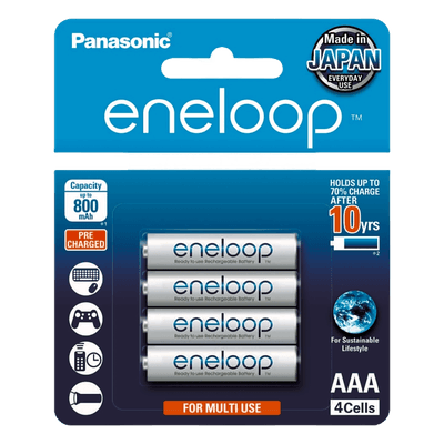Batería Recargable AAA / Ni-MH 800 mAh / 1.2V / 2100 Ciclos / Baja Autodescarga 10 Años