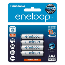 Batería Recargable AAA / Ni-MH 800 mAh / 1.2V / 2100 Ciclos / Baja Autodescarga 10 Años