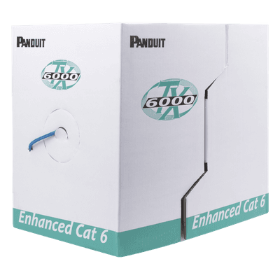 Cable UTP / Categoría 6 Mejorado / 23 AWG / 305 m (1000 ft) / 4 Pares / CMR Riser / Cobre Sólido