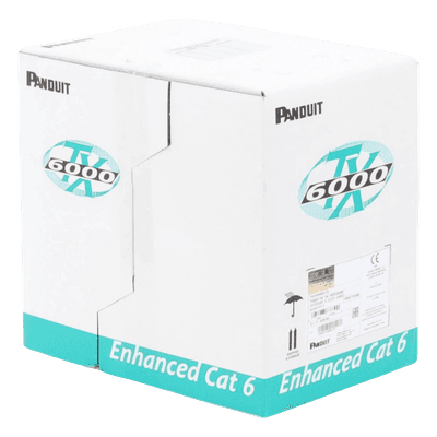 Bobina de Cable UTP / Cat 6A Mejorado / 23 AWG / 305 m (1000 pies) / 4 Pares / PVC CM / Reelex / Blanco