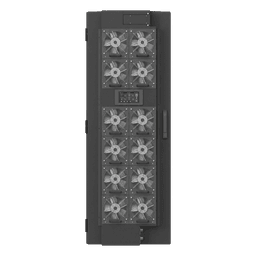 Enfriador de Puerta Trasera para Rack 42U / 800W Agua Refrigerada / 12 Ventiladores DC Hot-Swap / Ethernet SNMP Modbus / Hoffman RackChiller RDHX PRO