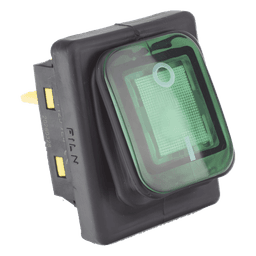 Interruptor Industrial / LED Verde / IP65 / NO-COM-NC / -40°C a 125°C / 30A / 38 x 28 x 29.5 mm