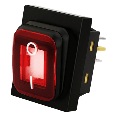 Interruptor Industrial con LED / IP65 / Contactos NO-COM-NC / Operación -40°C a 125°C / 12/24 VCC / 30A