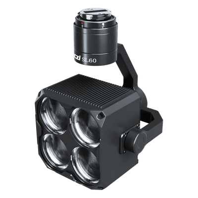 Lámpara Estroboscópica para Drones / 90W / 4 Colores RGBY / Ángulo 17° / 800 g / PSDK DJI