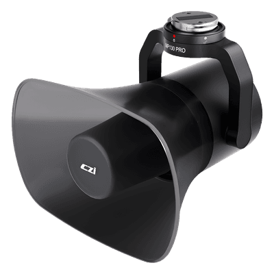 Altavoz de Largo Alcance para Drones / 130 dB / Alcance 700 m (2296.6 ft) / Luz de Advertencia Multicolor / Transmisión en Vivo y TTS / Compatible DJI Matrice M300/M350/M400