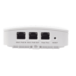 Punto de Acceso Empresarial Wi-Fi 6 / Con diseño para Pared / 3 Puertos Gigabit (1 con Salida PoE) / Doble banda en ( 2.4 y 5 GHz) / Hasta 2.5 Gbps / Gestión desde la Nube / Alimentación PoE af