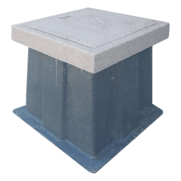 Registro para Alumbrado Público / 30 x 30 x 45 cm / Resistencia 3 Toneladas / Uso Peatonal / Impermeable / Anticorrosión