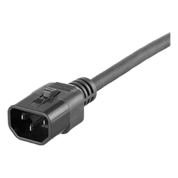 Cable de Alimentación con Bloqueo Doble / IEC C13-C14 / 17 AWG / 10A / 1.2 m (3.9 ft) / Paquete 10 Piezas