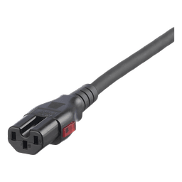 Cable de Alimentación con Bloqueo Doble / IEC C13-C14 / 17 AWG / 10A / 1.2 m (3.9 ft) / Paquete 10 Piezas