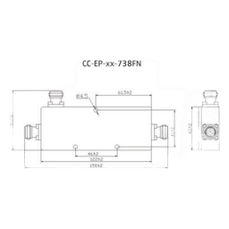 Acoplador Direccional / 694-3800 MHz / 300W / N hembra / 7 dB / PIM < -155 dBc / IP65 / Bajo Pérdida