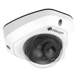 Cámara IP Mini Domo / 4K UHD / 120dB WDR / 0.005Lux Starlight / H.265+ / IR 30mts / PoE / IP67 / IK10 / Análisis de Video AI