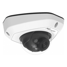 Cámara IP Mini Domo / 4K UHD / 120dB WDR / 0.005Lux Starlight / H.265+ / IR 30mts / PoE / IP67 / IK10 / Análisis de Video AI