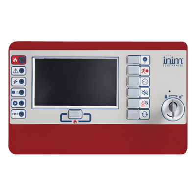 Teclado Remoto Repetidor / Red HorNet+ RS485 / Alimentación 19-30 VCC / Visualización Personalizable / Certificación EN 54 / Diseño Compacto 210x132x32 mm