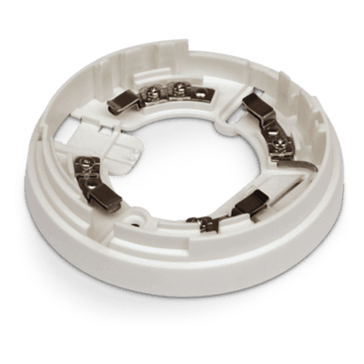 Base de Montaje para Detectores de Incendio / Universal IRIS y ENEA / Cortocircuito Integrado / 110 mm (4.3 in) / Terminales +, -, R