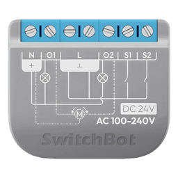 Relay Switch Inteligente 2 Canales / WiFi + BLE / Medición Consumo / 10A por Canal / Protección Sobrecarga / Compatible Matter / 42 x 36 x 16 mm (1.7 x 1.4 x 0.6 in)