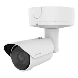 Cámara Bullet AI 8MP / Sensor 1/1.2" / Zoom Motorizado 2.25x 5.9-13.3 mm / WiseIR 60 m (196.85 ft) / Análisis Inteligente IA / IP66/IP67 / Wisenet 9 / Dual NPU / 4GB RAM