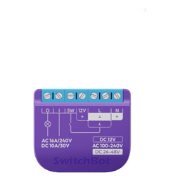 Relay Switch Inteligente Garaje / WiFi + BLE / Control Remoto App / Compatible Matter / Entrada 12-48V CC / Salida 30V 10A / 42 x 36 x 16 mm (1.7 x 1.4 x 0.6 in)