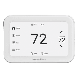 Termostato inteligente con pantalla táctil de 5 pulgadas, control de calidad de aire (IAQ), hasta 4H/2C bomba de calor, Wi-Fi, Bluetooth y Matter, color blanco