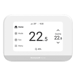 Termostato inteligente con pantalla táctil de 4.3 pulgadas, sensor de humedad, hasta 3H/2C bomba de calor, Wi-Fi, Bluetooth y Matter, color blanco
