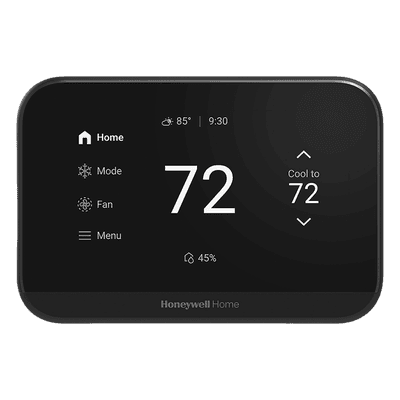 Termostato inteligente con pantalla táctil de 4.3 pulgadas, WiFi, Bluetooth y Matter, para bomba de calor 3H/2C o sistema convencional 2H/2C, color negro