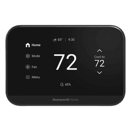 Termostato inteligente con pantalla táctil de 4.3 pulgadas, WiFi, Bluetooth y Matter, para bomba de calor 3H/2C o sistema convencional 2H/2C, color negro
