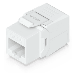 Keystone Jack Cat6 Tipo Toolless para Terminación sin Herramientas, Instalación Snap-In en Patch Panel, Paquete con 12 Piezas