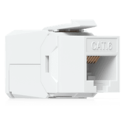 Keystone Jack Cat6 Tipo Toolless para Terminación sin Herramientas, Instalación Snap-In en Patch Panel, Paquete con 12 Piezas
