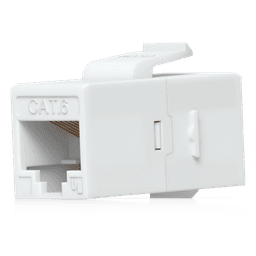 Keystone Coupler Cat6 Pass-Through para Cable Ethernet, Instalación Snap-In en Patch Panel, Paquete con 12 Piezas