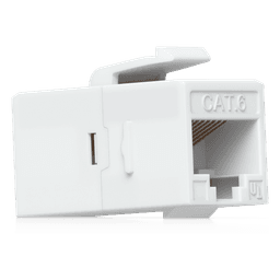 Keystone Coupler Cat6 Pass-Through para Cable Ethernet, Instalación Snap-In en Patch Panel, Paquete con 12 Piezas