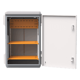 Gabinete de Protección IP55 / Acero SPCC / 380 x 660 x 240 mm / Rieles DIN / Montaje Vertical u Horizontal / 4 Placas Laterales Externas