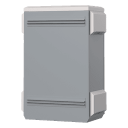 Gabinete de Protección IP55 / Acero SPCC / 380 x 660 x 240 mm / Rieles DIN / Montaje Vertical u Horizontal / 4 Placas Laterales Externas
