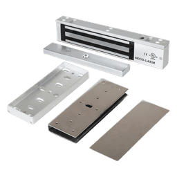 Kit Para Control de Acceso Incluye Chapa Magnética de 600 Lbs  / Montaje En "U" Para Puerta de Cristal /  Uso Interior / Certificación UL